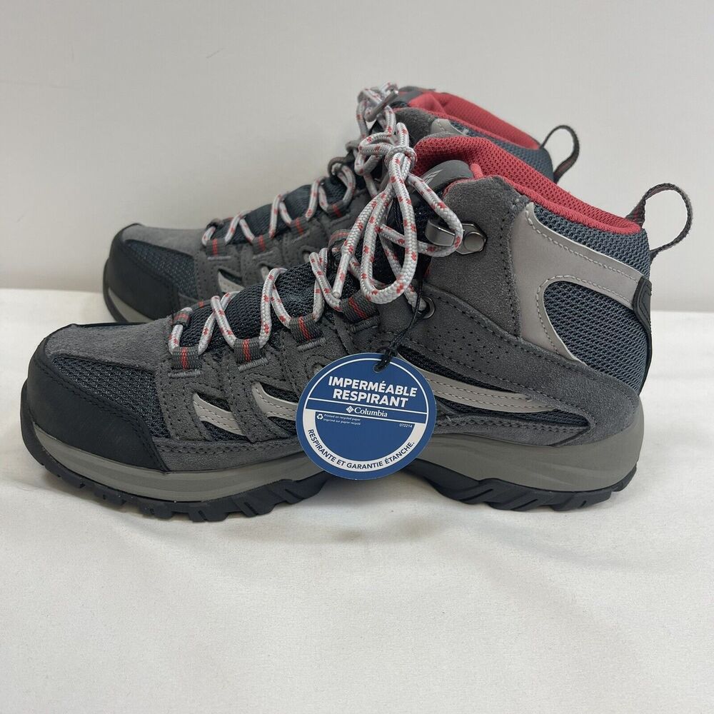 Columbia Crestwood Hiking Boots Women's 8 Mid Waterproof Preppy BL5371-053 NWOB - Picture 4 of 10